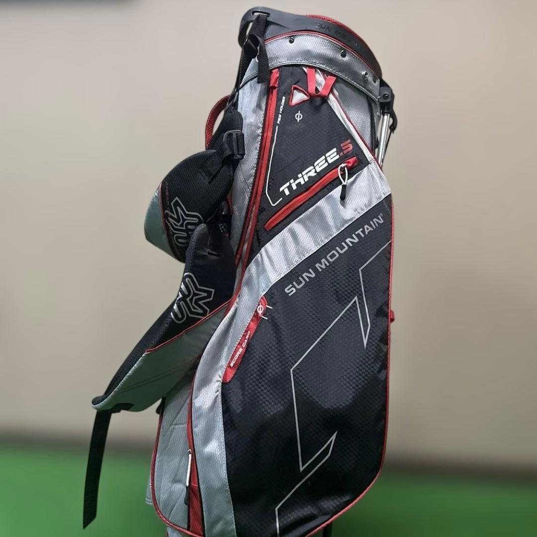 美品　SUN MOUNTAIN THREE 5 スタンドバッグ