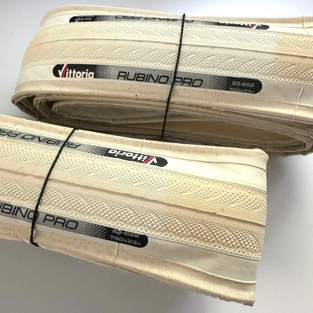 【新品未使用】Vittoria ヴィットリア ルビノ プロ オールホワイト ペア