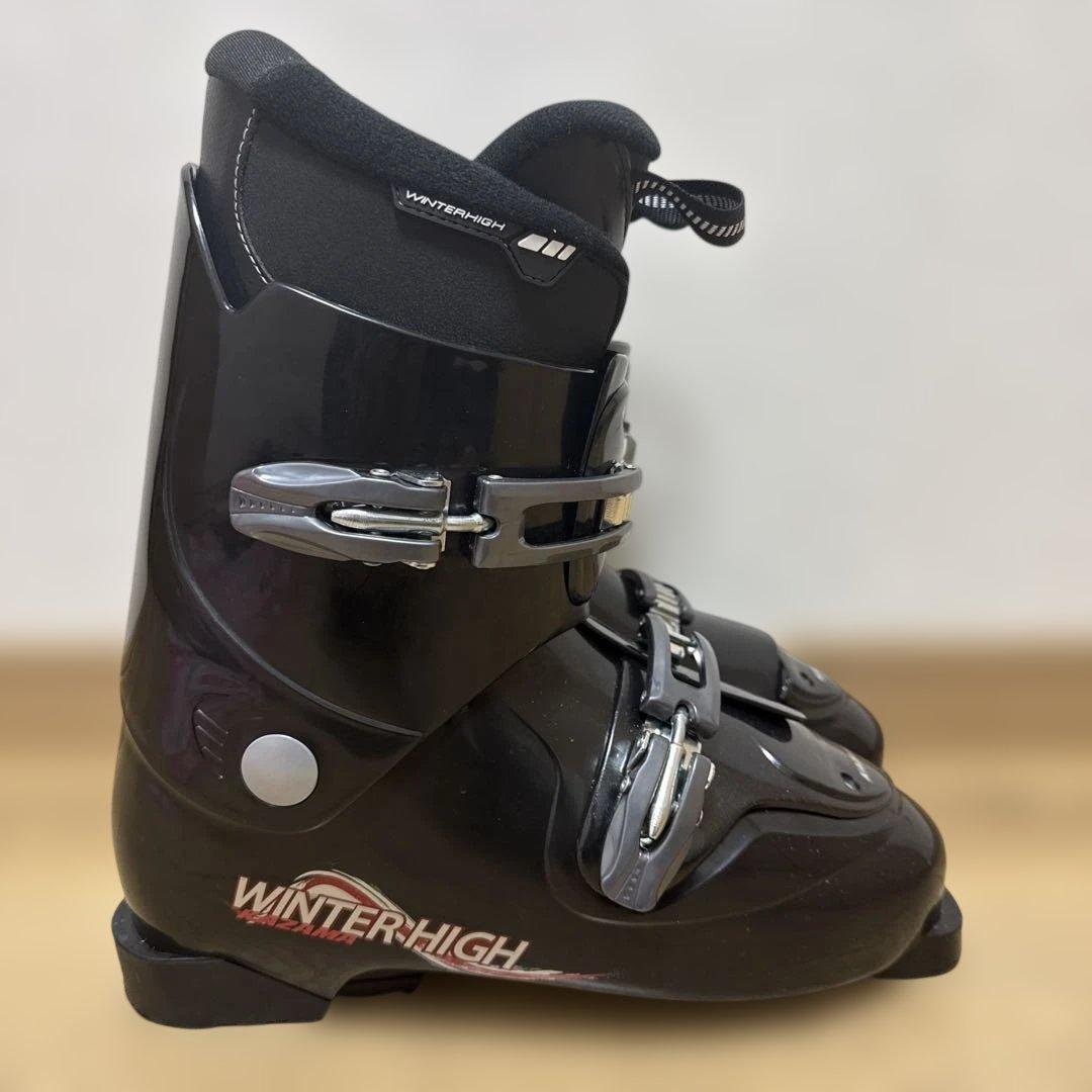 KAZAMA製のWINTER HIGHスキーブーツ、ブラック　28cm