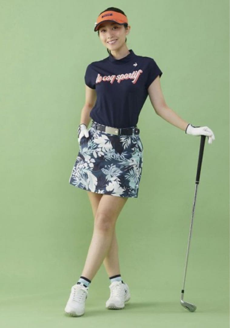 S【池田エライザ着用】　ルコックスポルティフゴルフ ボタニカル柄ショートパンツ