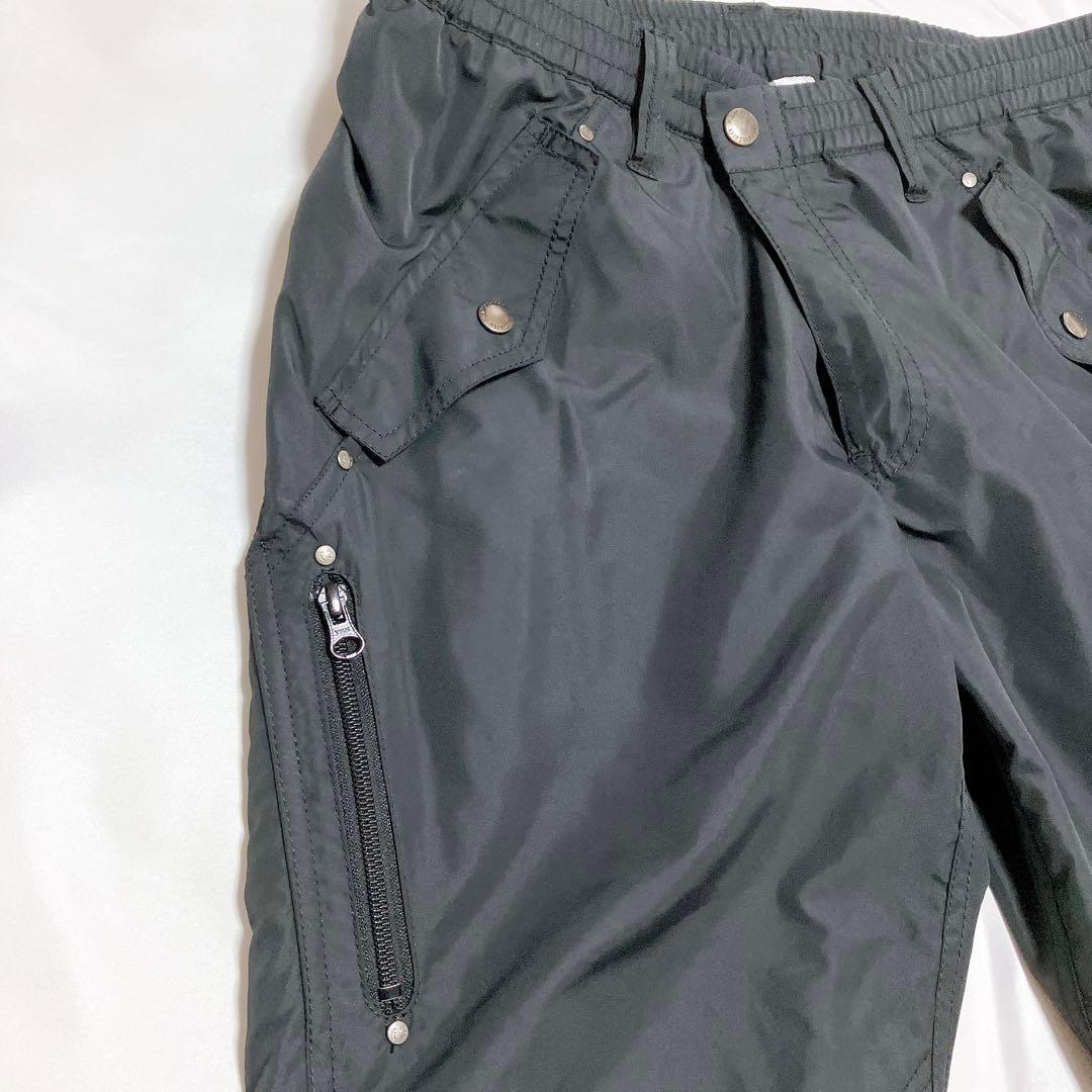 【極美品】パーリーゲイツ パンツ ウィンドブレーカー ブラック 防寒 蓄熱 L