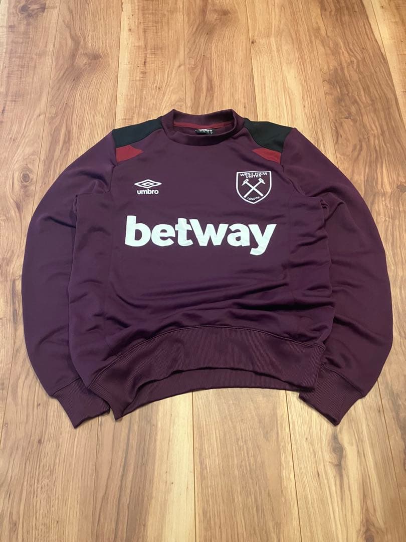 ウエストハムUMBROスウェット betway アンブロ　古着ビンテージ