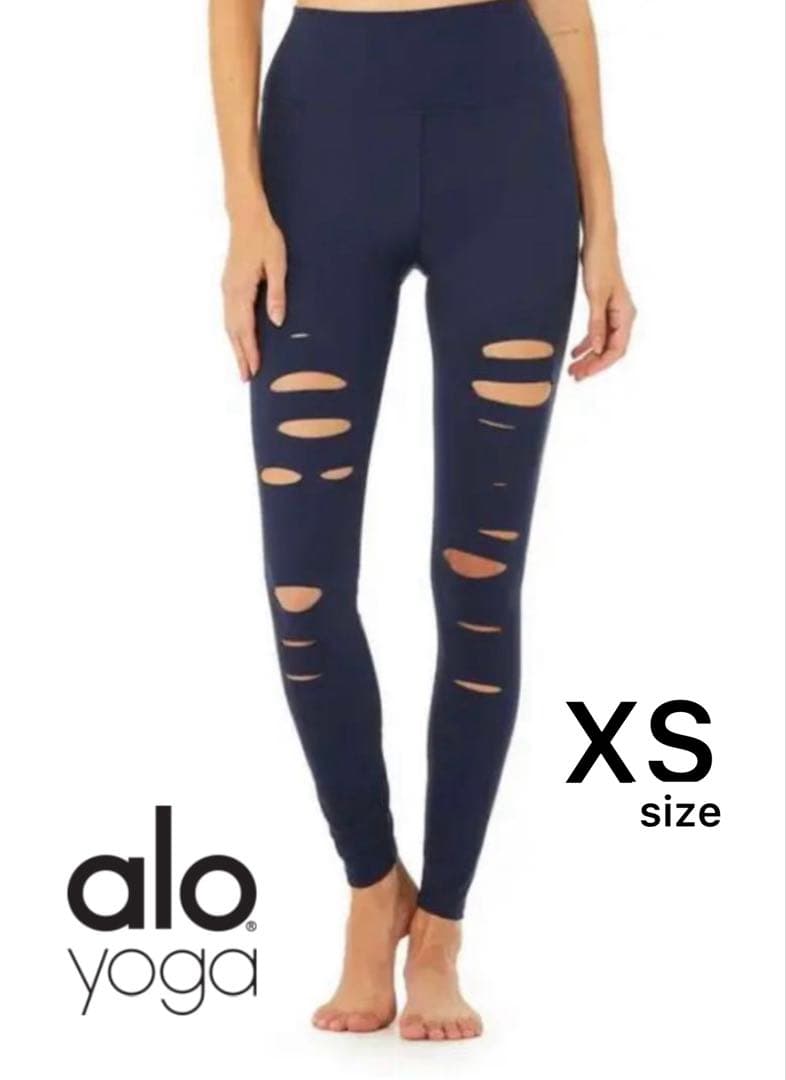 ヨガ・ピラティス alo High West Ripped Warrior legging XS