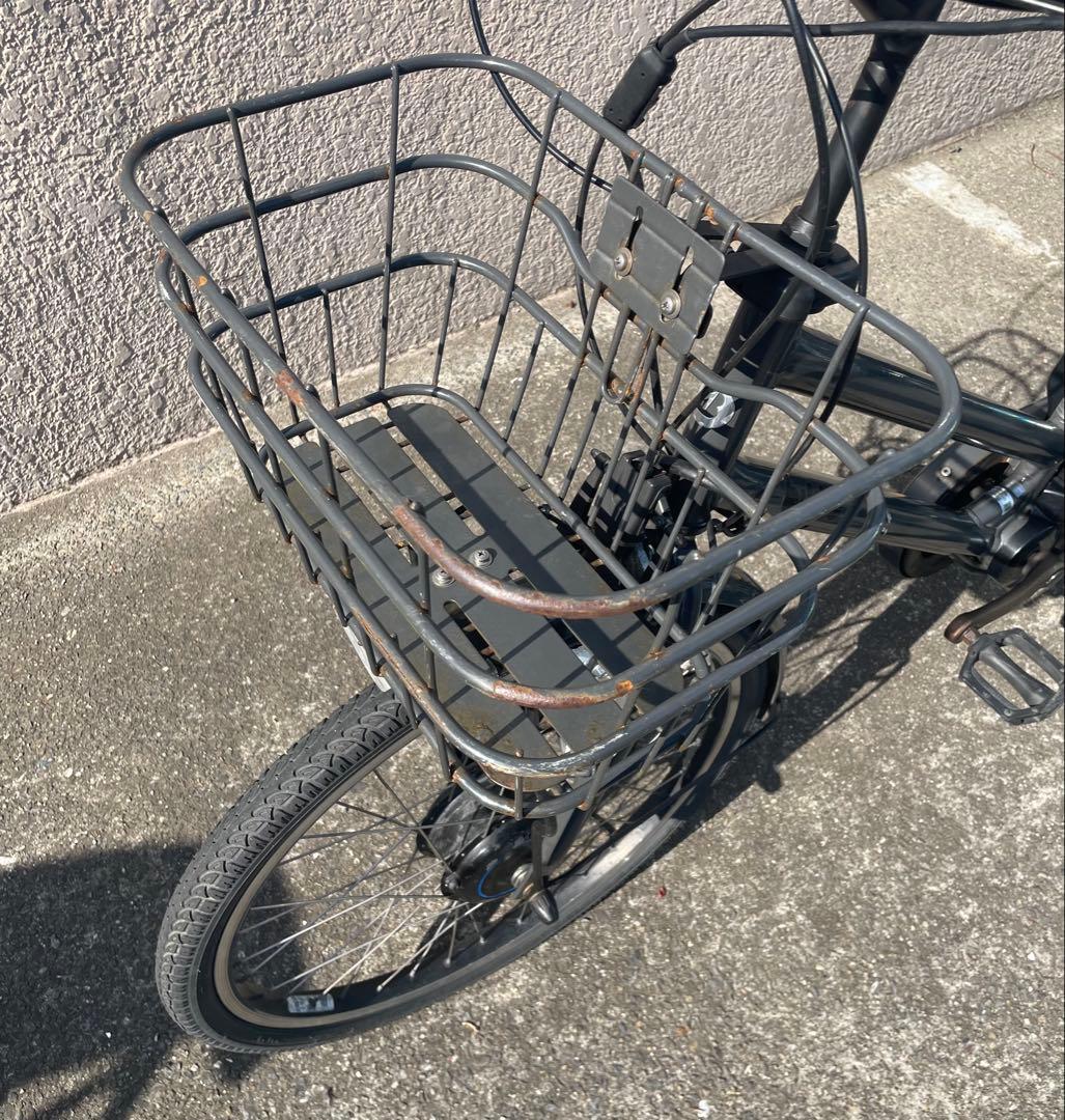 電動アシスト自転車　ブリヂストン　ビッケ　グリ　チャイルドシート