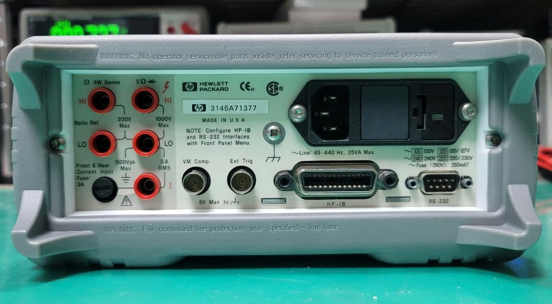 HP 34401A 6.5桁 デジタルマルチメーター Rev11