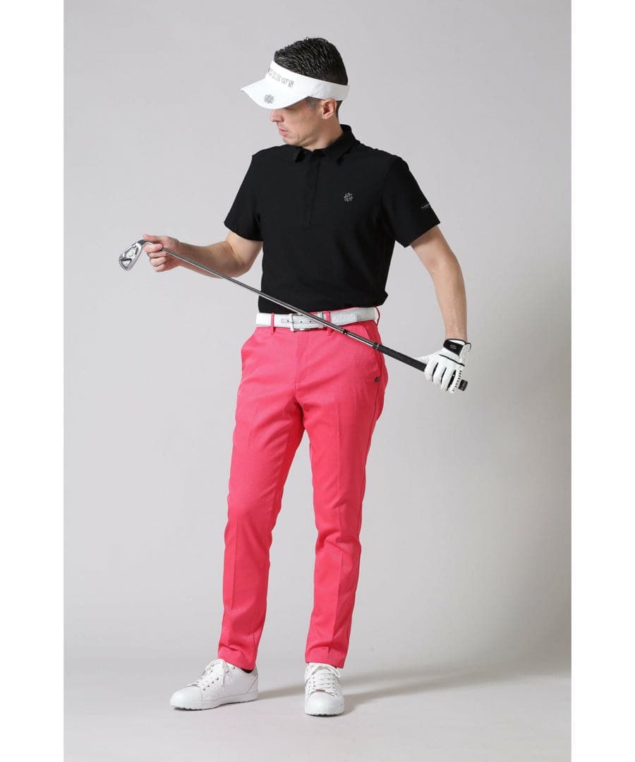 【未使用】セントアンドリュースSt Andrews ストレッチゴルフパンツピンク