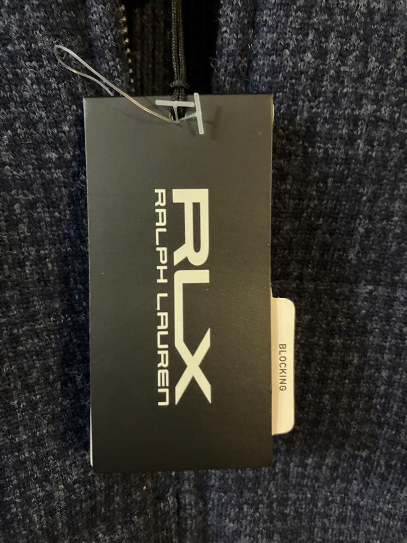 RLX ラルフローレン ゴルフ ニット ジャケット フルジップ ネイビー