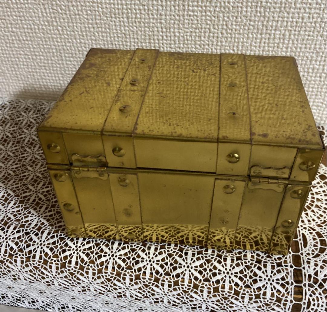 レア　レトロ　宝箱　宝石箱　ゴールド