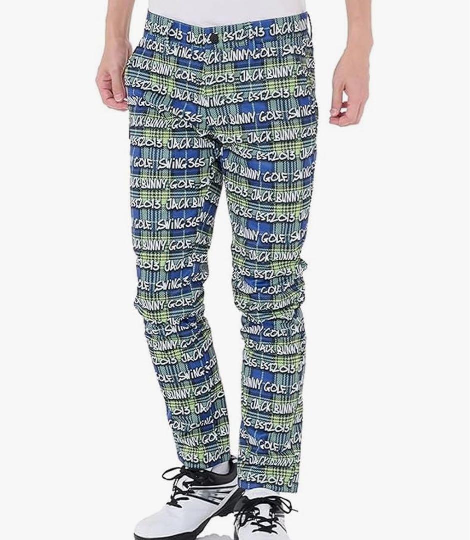 新品　ジャックバニー　パンツ　ストレッチ　裏起毛　秋冬　チェック柄　サイズ4