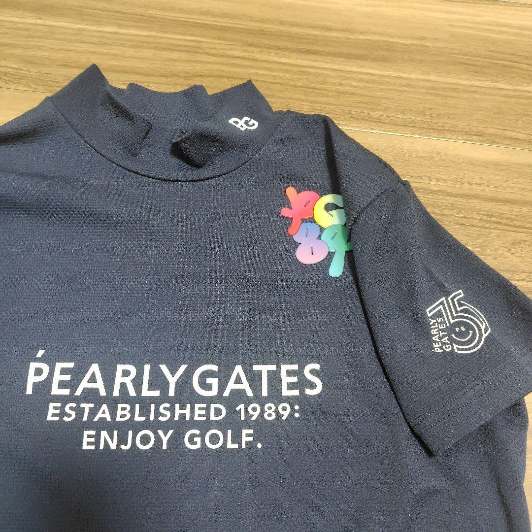 PEARLY GATES 35th Anniv.モックネック半袖シャツ