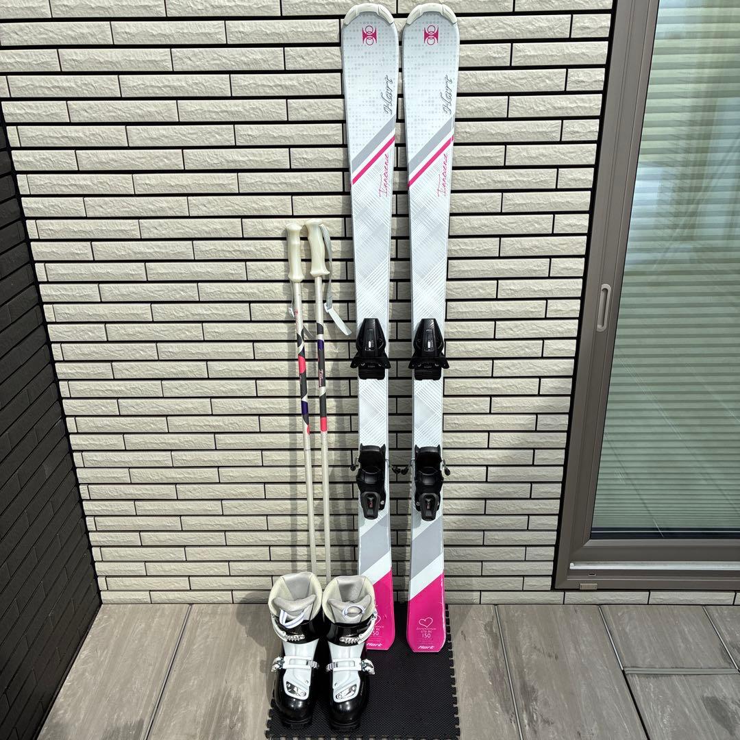 【美品/メンテ済】Hart スキー 6点セット 150cm ブーツ23cm