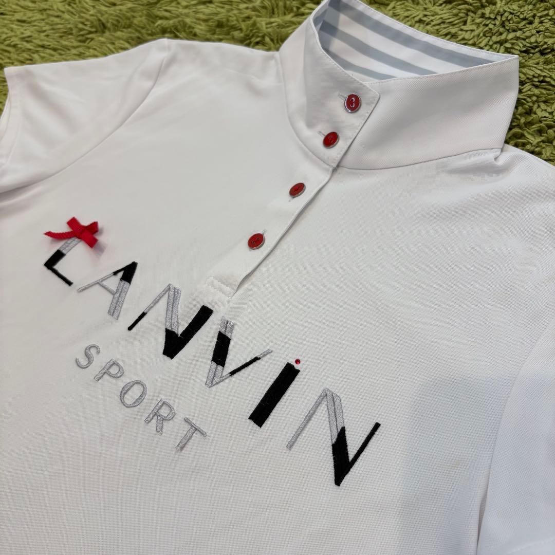 LANVIN SPORT ランバンスポール 半袖モックネック ポロシャツ 38