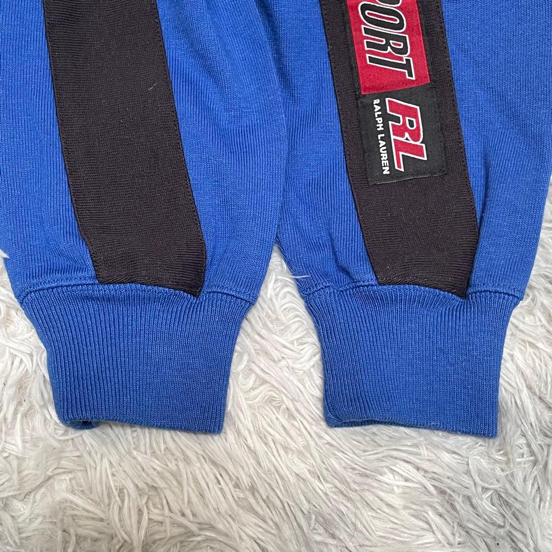 90s POLO SPORT ラルフローレン ラガーシャツ 星条旗ロゴ Mサイズ