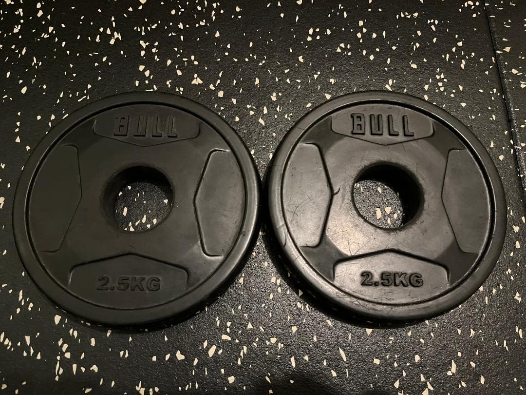 BULL ラバープレート 50mm 2.5kg×6枚 1.25kg×2枚