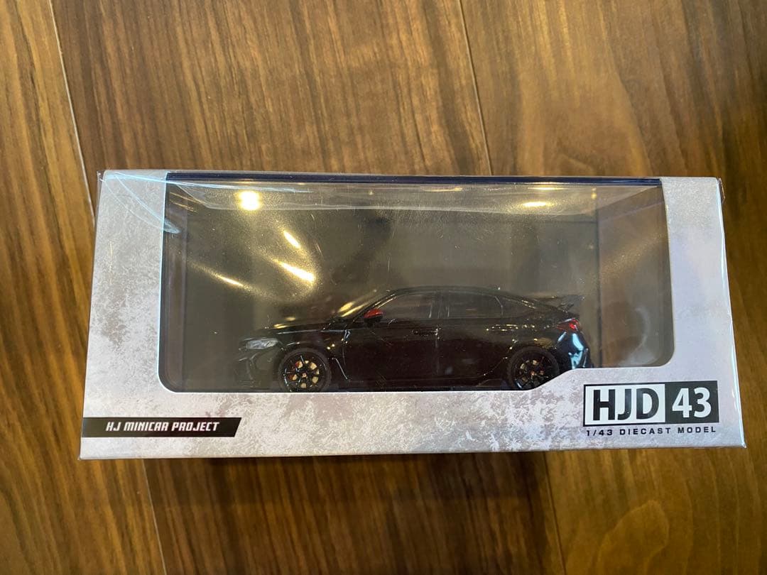 HJD 43 1/43 シビックタイプR ブラックパール　ミラー赤