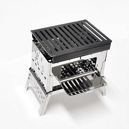 新品未使用 笑's コンパクト焚き火グリル B6君 3点セット SHO-002