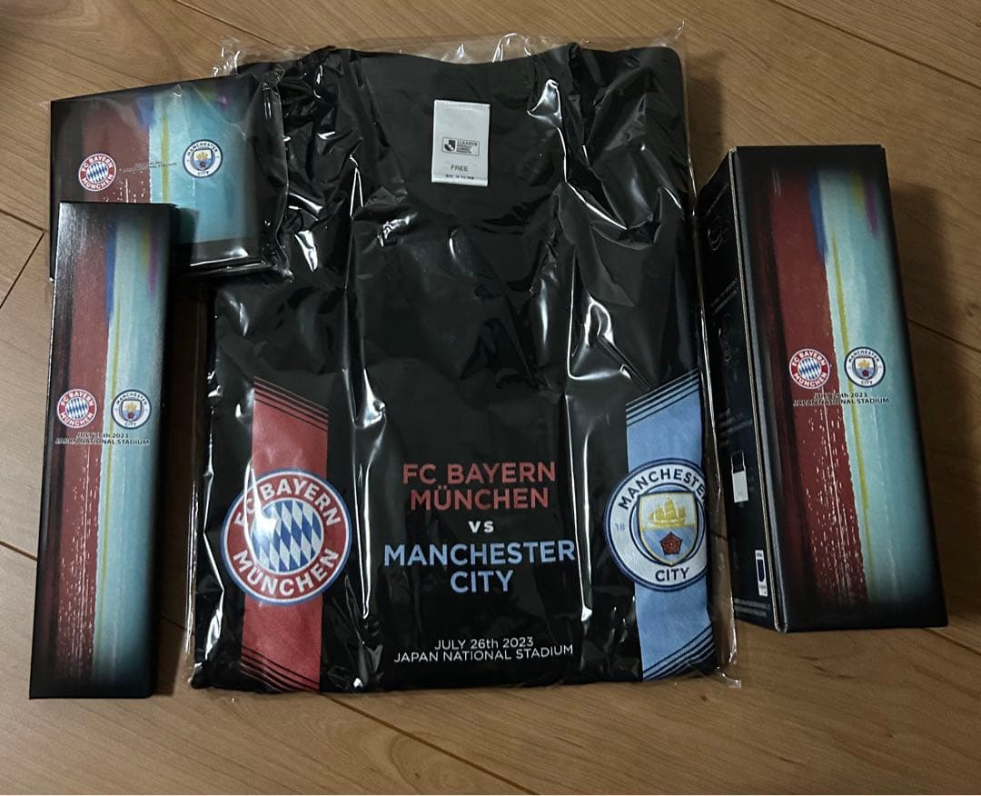 マンチェスターシティvsバイエルンミュンヘン　大会記念グッズ