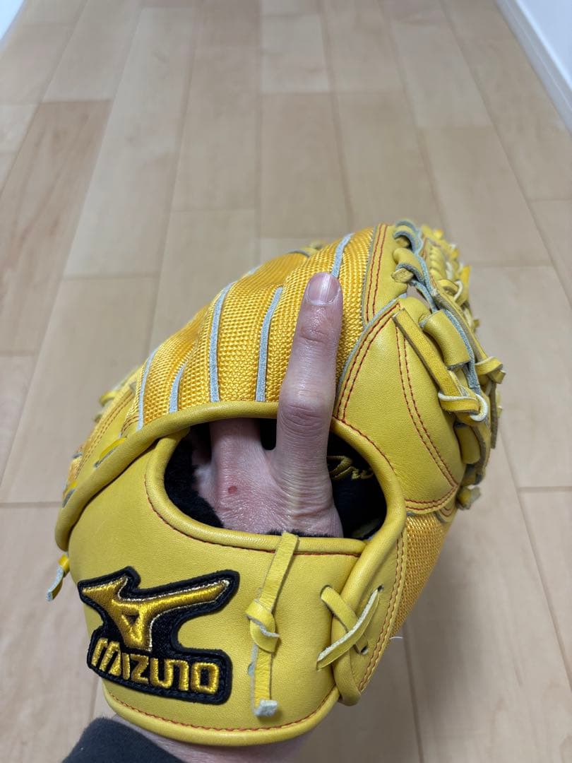 MizunoPro 硬式グローブ イエロー