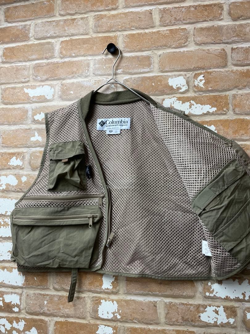 90s コロンビア　Columbia フィッシングベスト　メッシュベスト　ベスト