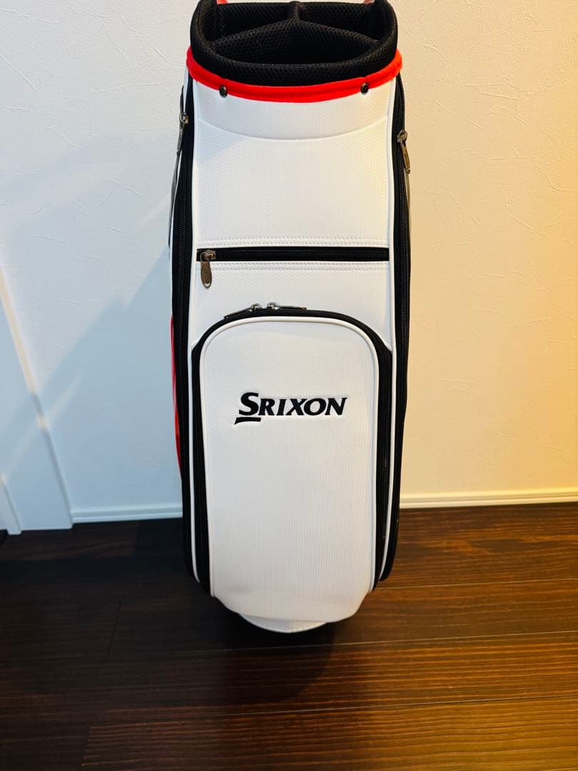 Srixon キャディバッグ ホワイト/レッド