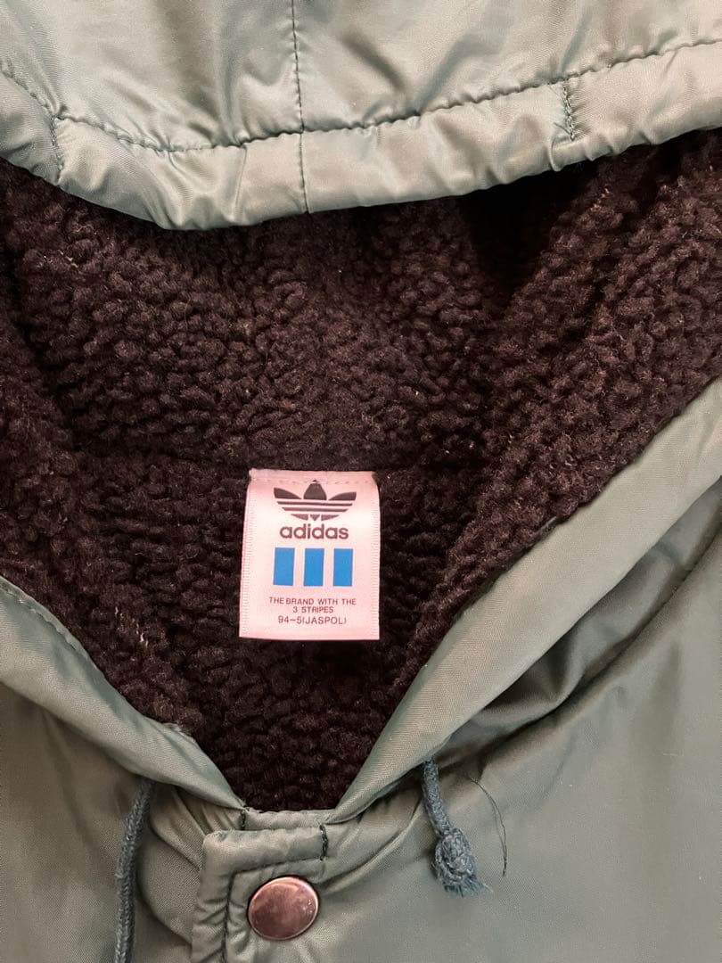 adidas ベンチコート トレフォイルロゴ Lサイズ