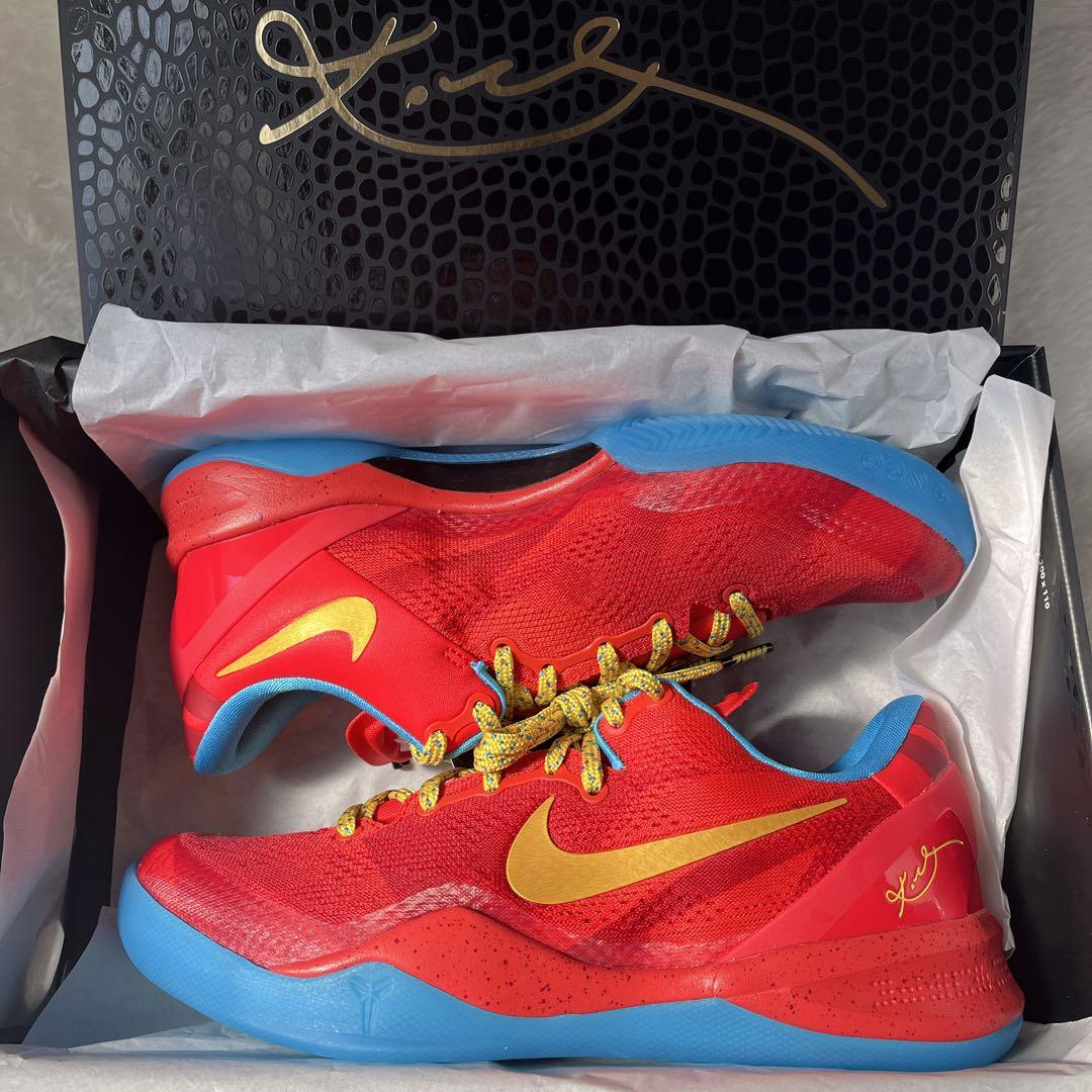 コービー8プロトロ　イヤーオブザホース　赤　バッシュ kobe8 25cm
