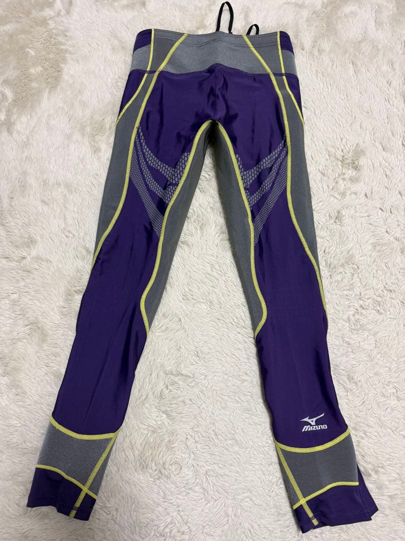 Mizuno パープル グレー タイツ