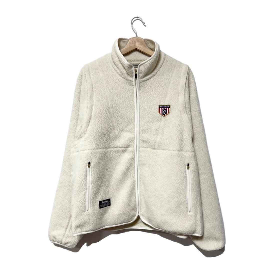 新品 ラッセルノ 2WAY ボアフリース ジャケット ホワイト XL 6 ベスト