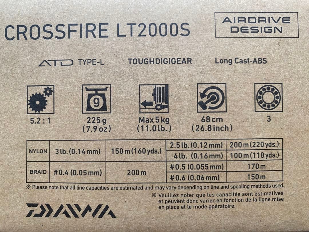 ダイワ 26クロスファイア LT2000S【 AIRDIRVE DESING】