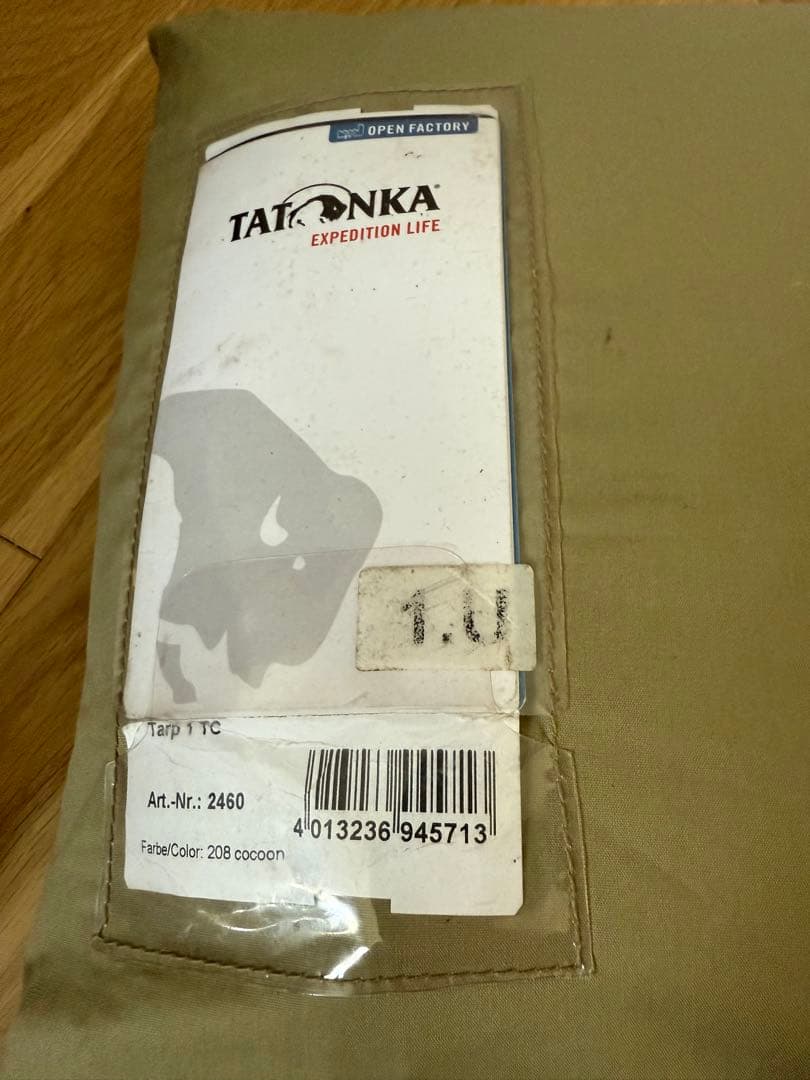 TATONKA タトンカ タープ 1tc ポリコットン