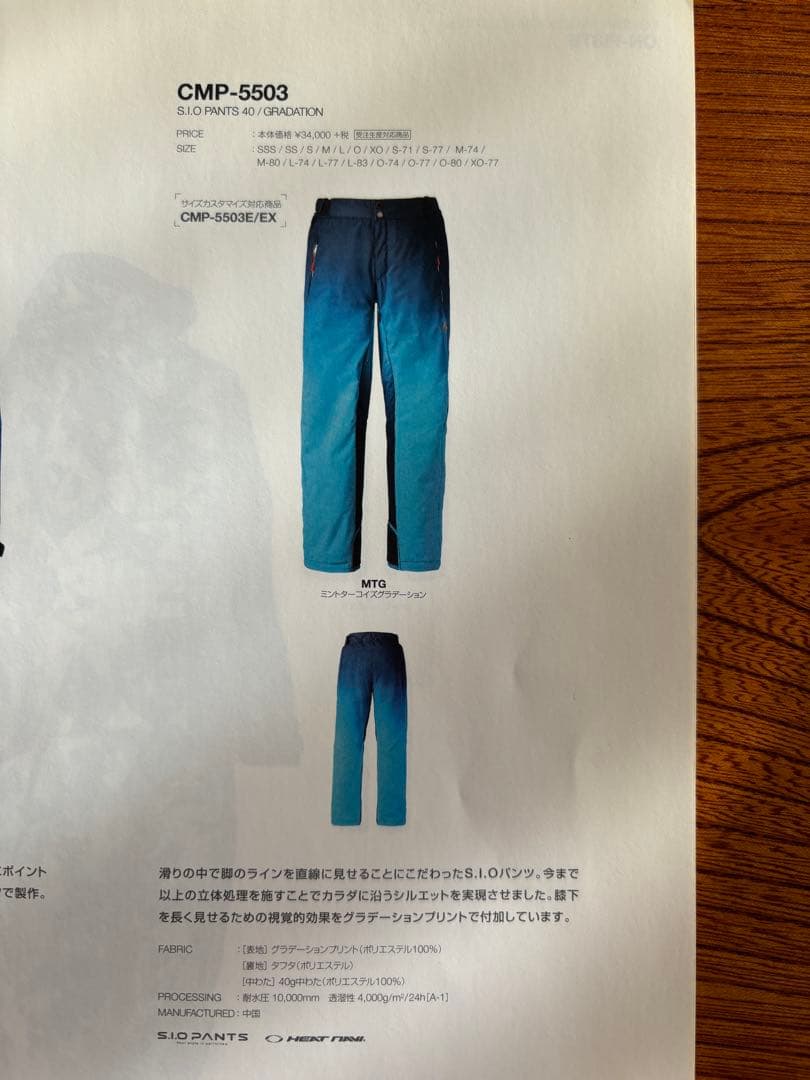 中古品　上位モデル　スキーウェア 上下セット　DESCENTE　Mサイズ