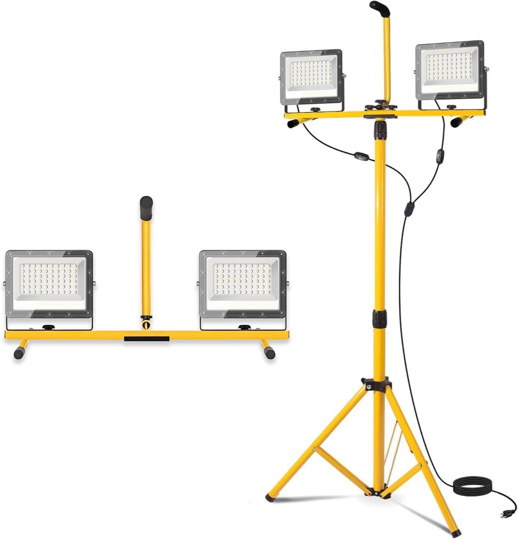 投光器 LED 作業灯 灯式 三脚スタンド付き ワークライト 屋外 防水