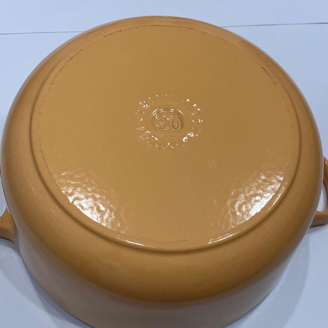 ル・クルーゼ　ココットロンド　20cm イエロー
