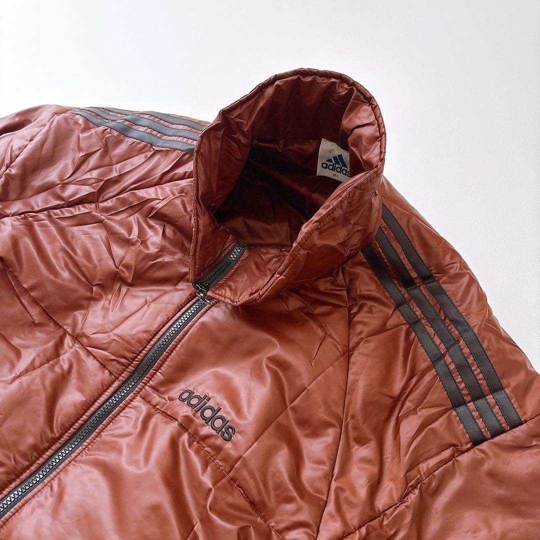【希少】古着　adidas アディダス　ベンチコート　ユニセックス　茶　90s