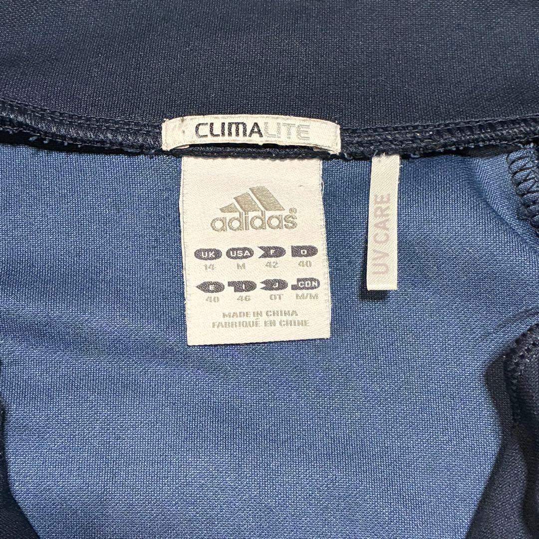 adidas ドット柄　トラックジャケット ジャージ　ネイビー×ピンク　OT