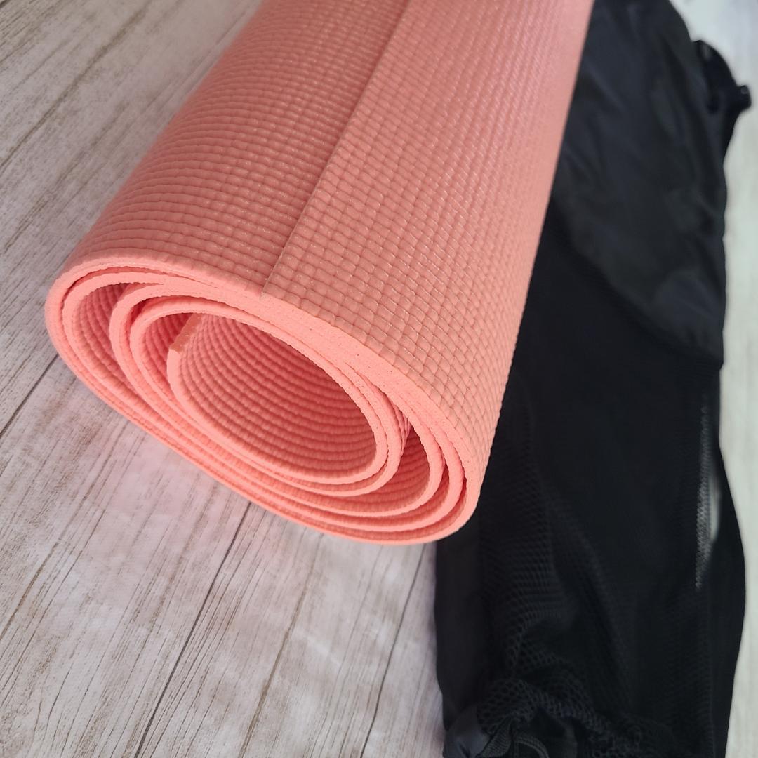 美品★LAVA ヨガマット サーモンピンク 収納バッグ付き