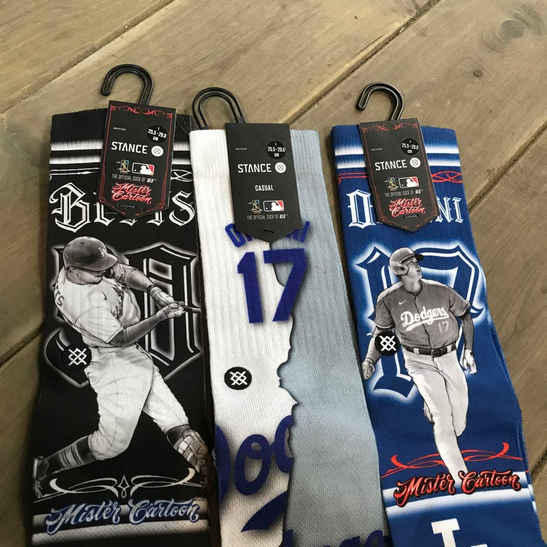 大谷、山本STANCE ロサンゼルス・ドジャース ソックス 3足セット