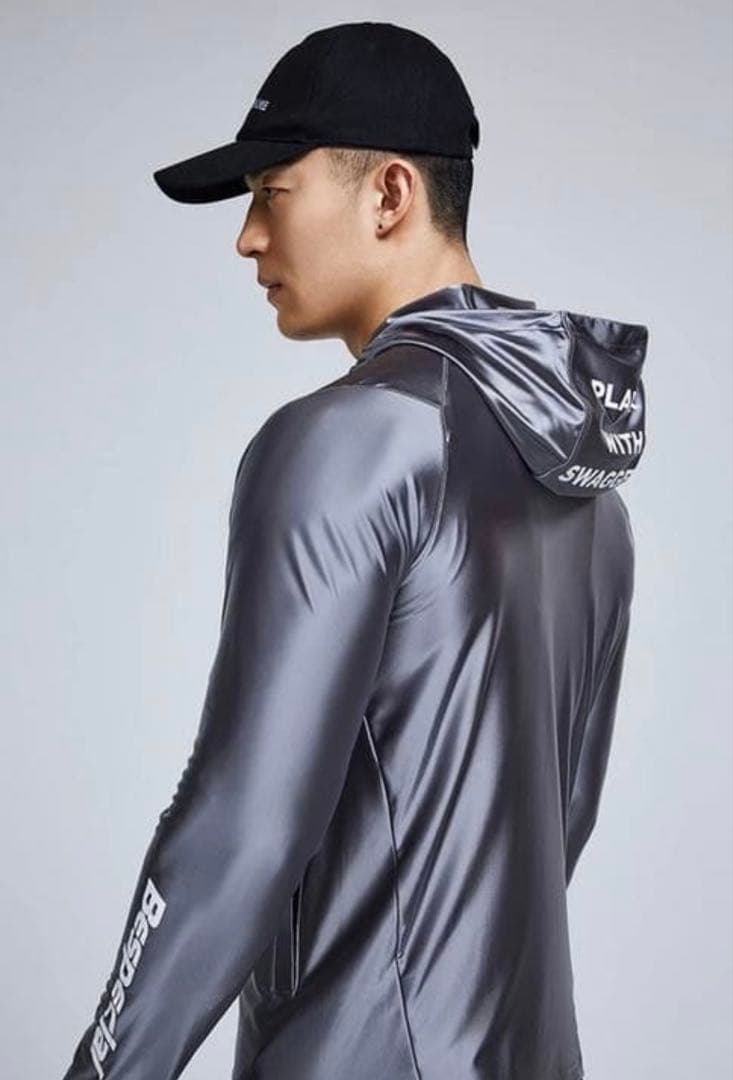 OMG GYM SPORTS WEAR SILVER 上下セット