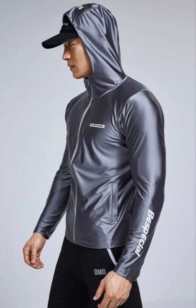 OMG GYM SPORTS WEAR SILVER 上下セット
