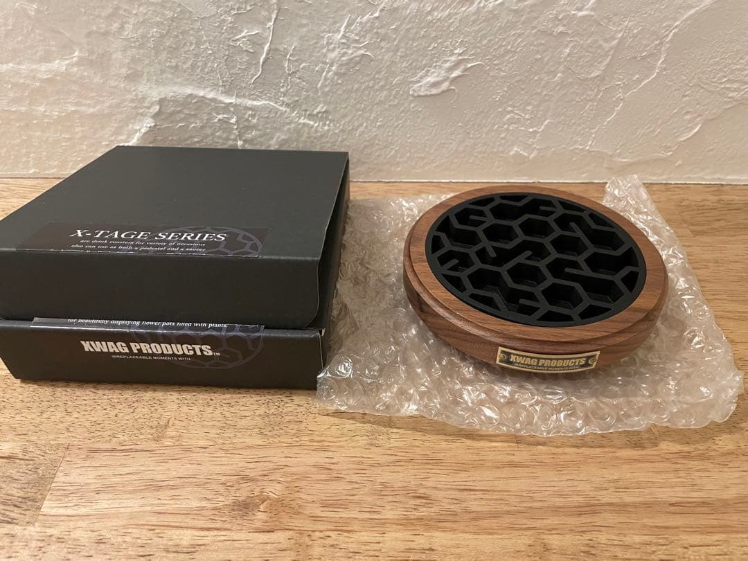 新品未使用X-TAGE WALNUT ROUND M ウォルナットコースター