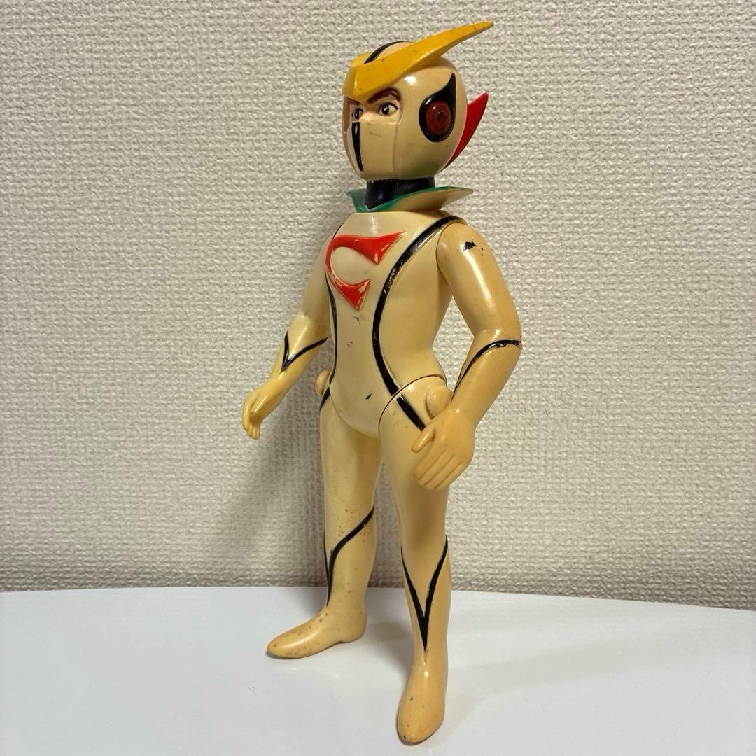 ブルマァク 新造人間キャシャーン 当時物 ソフビ 約29cm [記名あり]