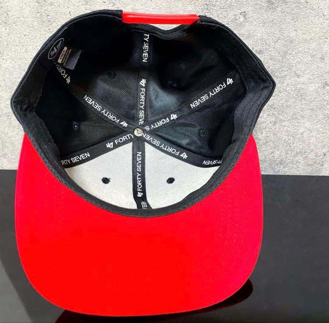 インディアンス　キャップ MLB 47 メジャーリーグベースボール　黒