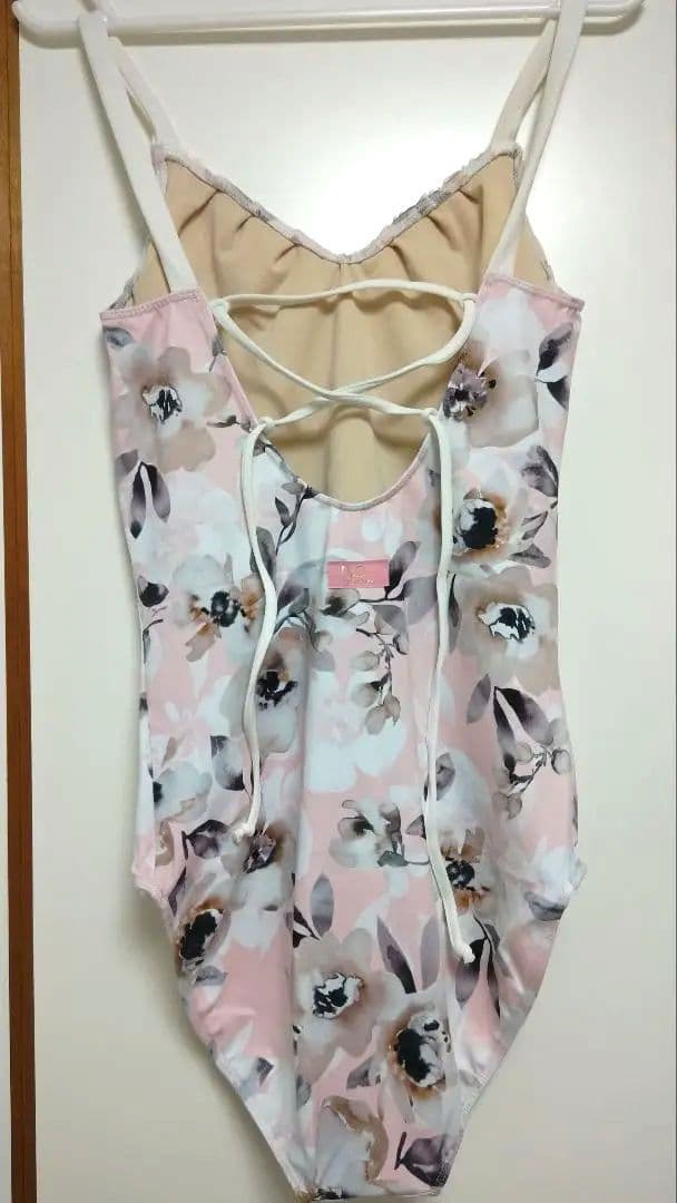 stinaバレエレオタード・Lサイズ（花柄ピンク系）