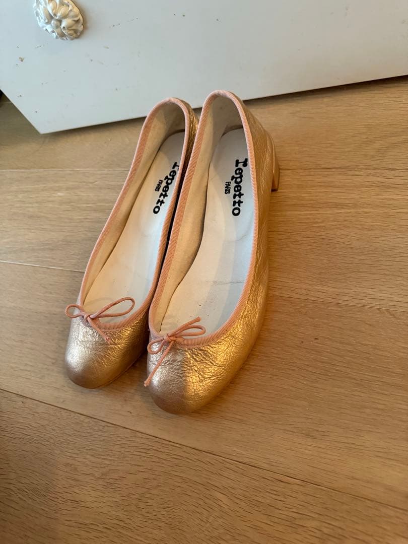 Repetto ピンクゴールド カミーユ　バレエシューズ