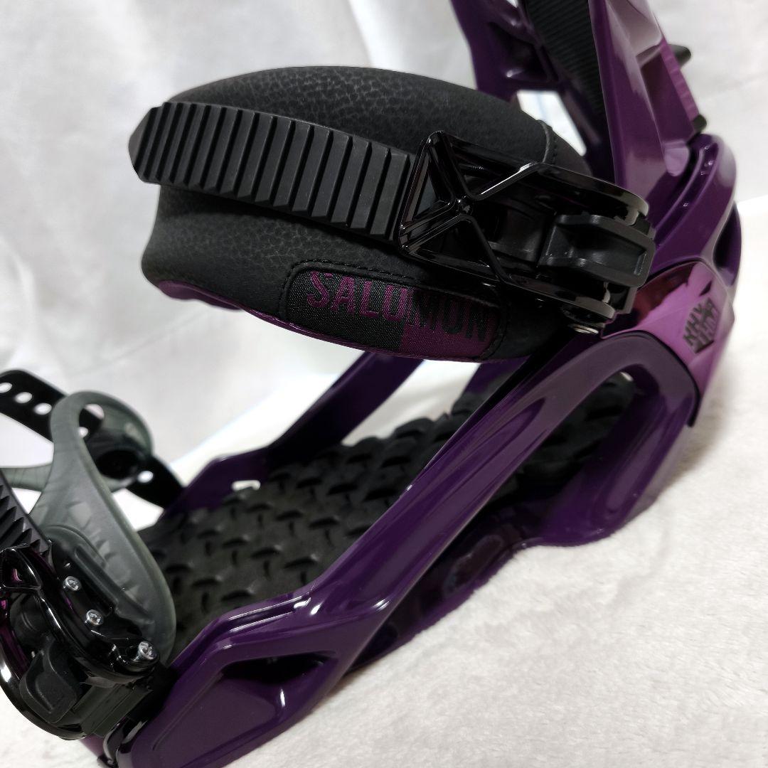 SALOMON rhythm パープル スノーボードビンディング　Mサイズ