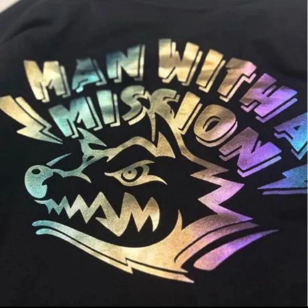 ★マンウィズ　MAN WITH A MISSION ロンT 黒　Ｌ