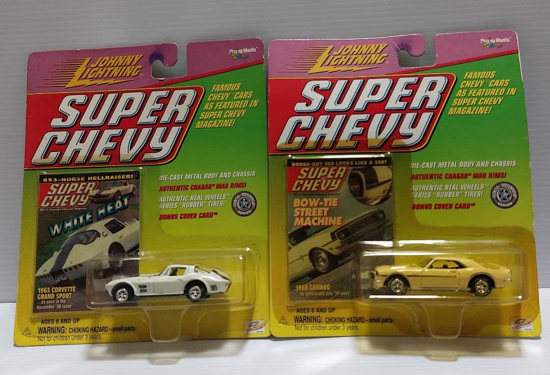 【1999/6台まとめ売り】ジョニーライトニング スーパーシェビー ミニカー