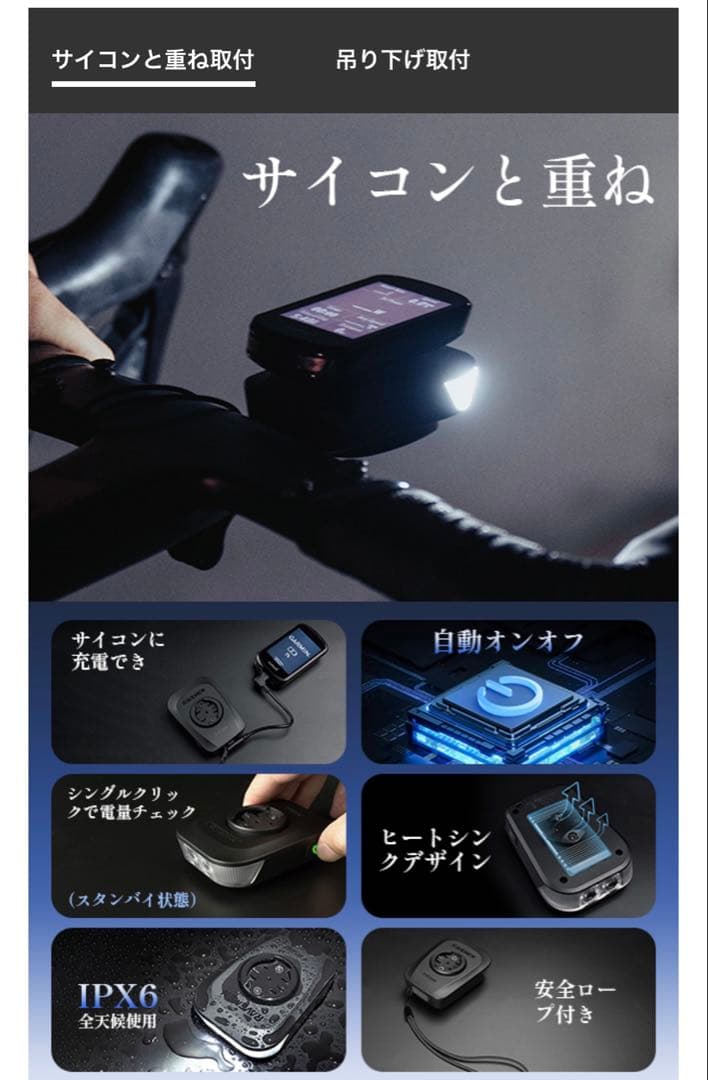 【新品未使用】RAVEMEN FR500 自転車ヘッドライト