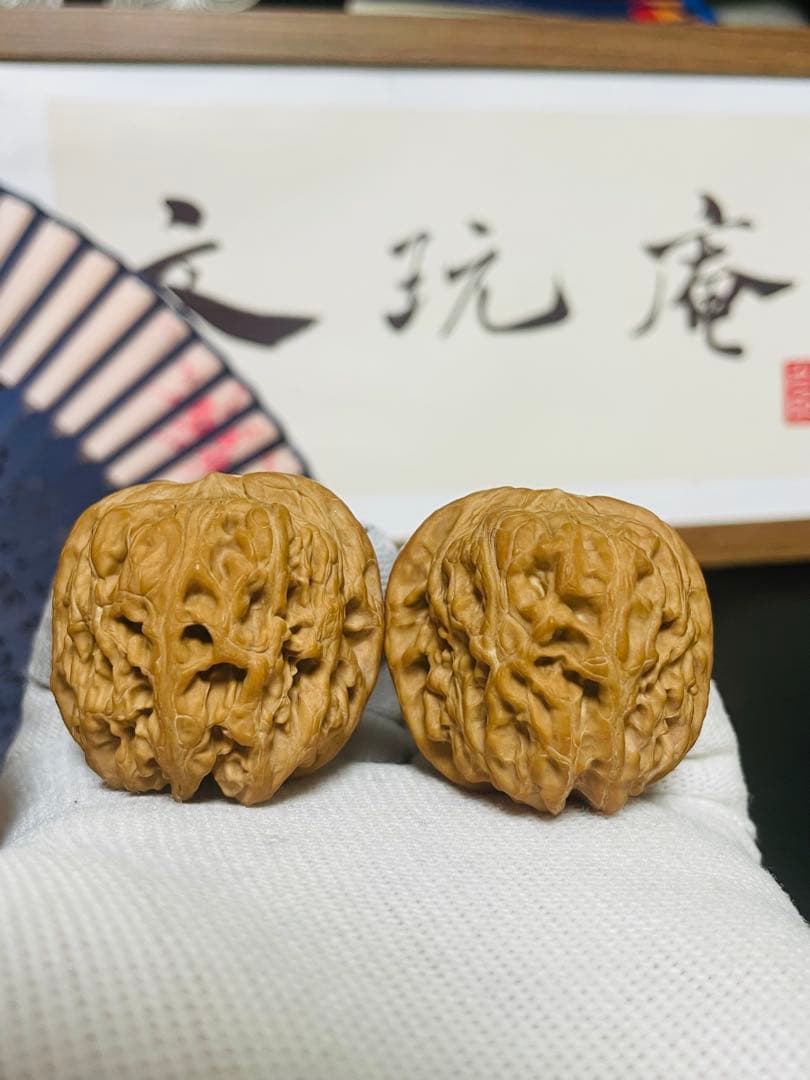 ❤️新入荷❤️No.699❤️文玩くるみ（文玩核桃） 高級希少種 精配西北将軍膀