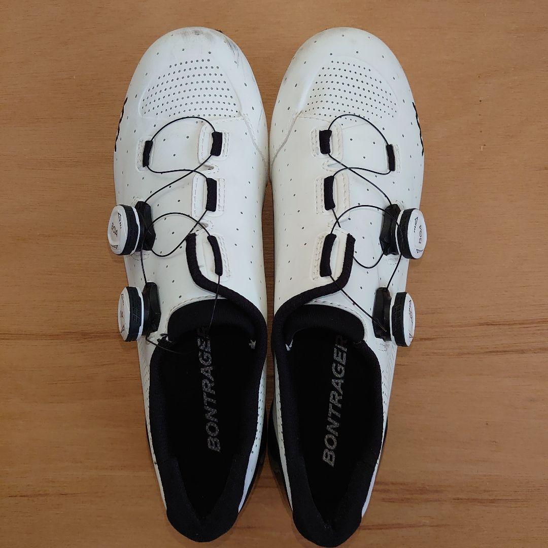 BONTRAGER ホワイト ビンディングシューズ
